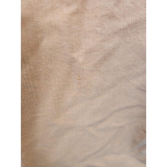 Lola River Anthropologie Women S Small Orange Lyocell Button Up Short Sleeve Top - Picture 4 of 8